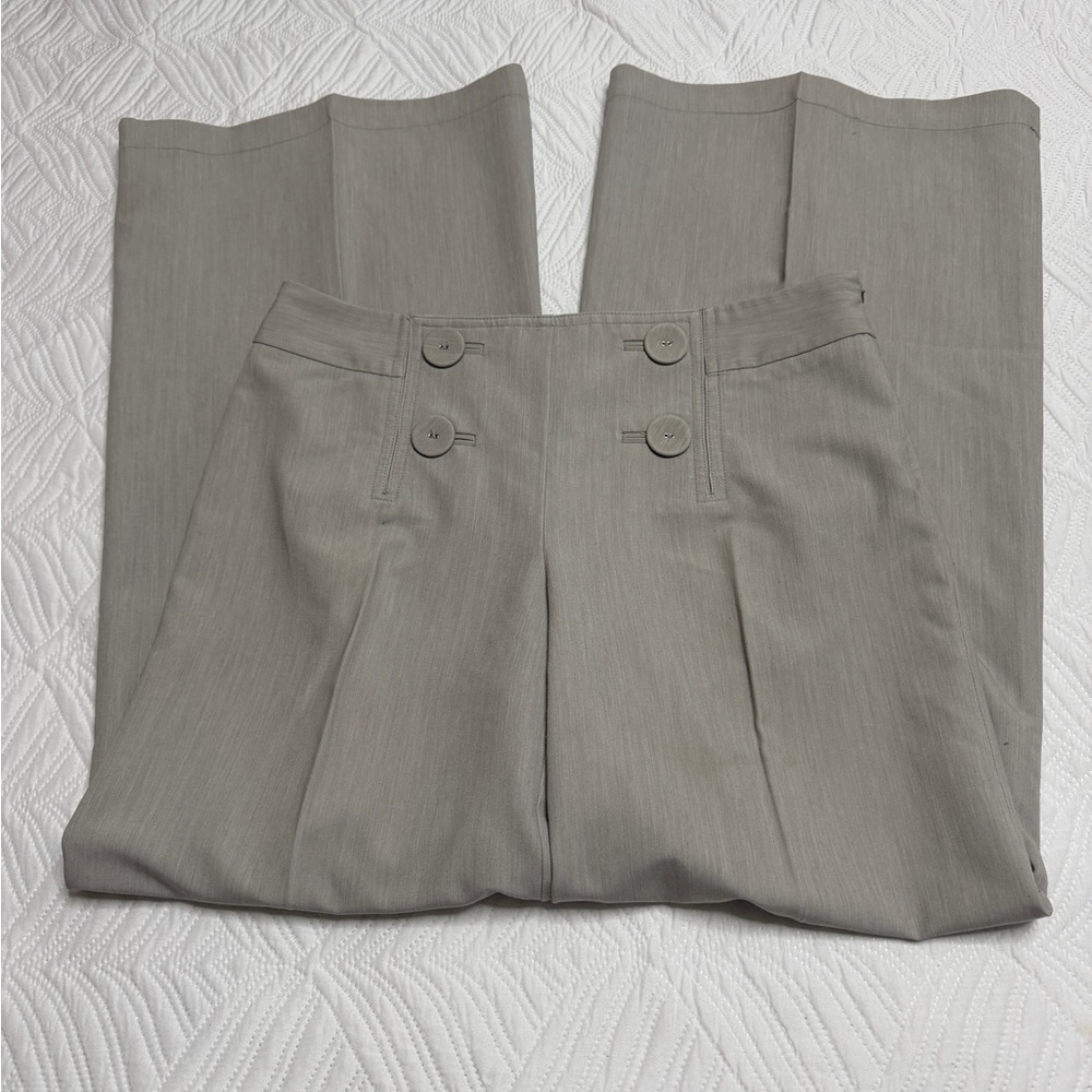 INC Sailor Women’s Beige Wide Leg Trouser Pants. Size 8